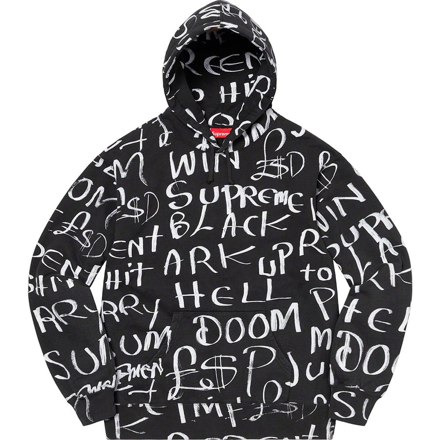 Details on Black Ark Hooded Sweatshirt Black from fall winter 2020 (Price is $168)