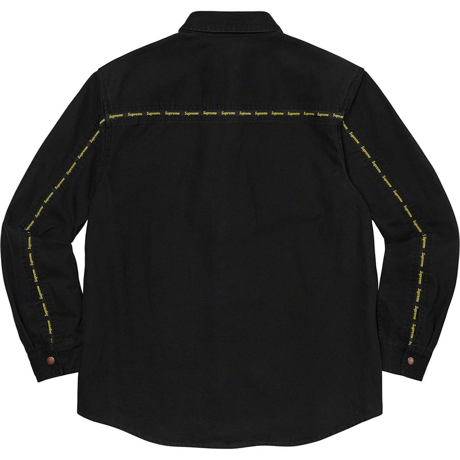 Details on Logo Taping Work Shirt Black from fall winter
                                                    2020 (Price is $138)