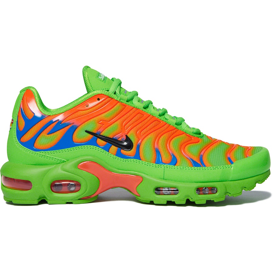 Details on Supreme Nike Air Max Plus Green from fall winter
                                                    2020 (Price is $180)