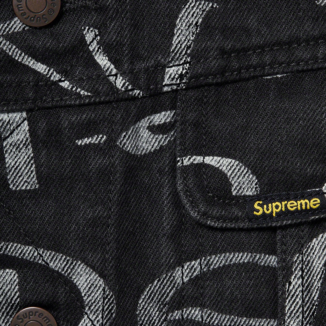 Black Ark Denim Trucker Jacket - fall winter 2020 - Supreme