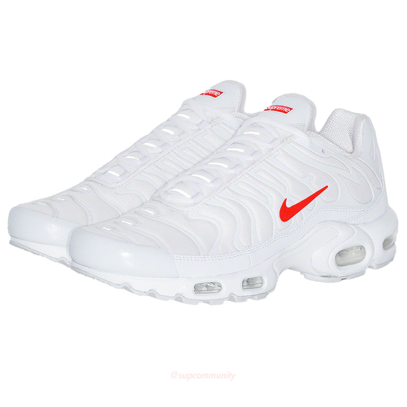 supreme air max plus white