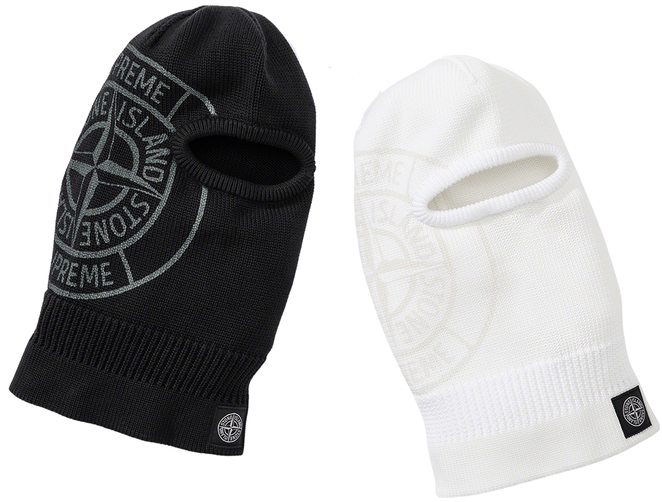 Supreme Stone Island Glow Knit Balaclava Black - FW20 - US