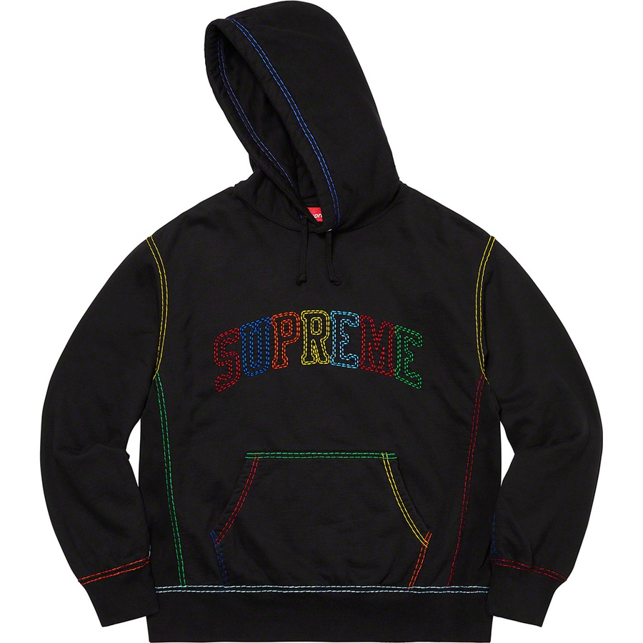 Details on Big Stitch Hooded Sweatshirt Black from fall winter
                                                    2020 (Price is $158)