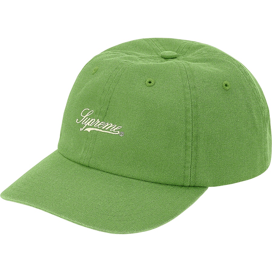 Details on Pigment Print Script Logo 6-Panel Green from fall winter 2020 (Price is $48)
