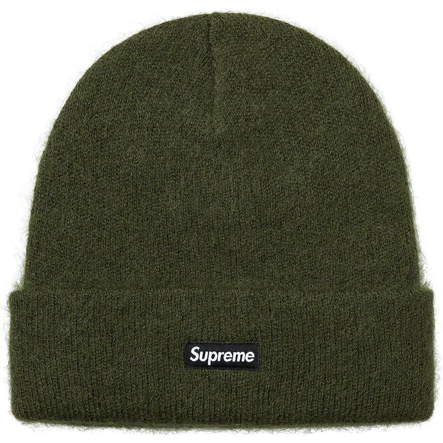 Details on Mohair Beanie Olive from fall winter
                                                    2020 (Price is $40)