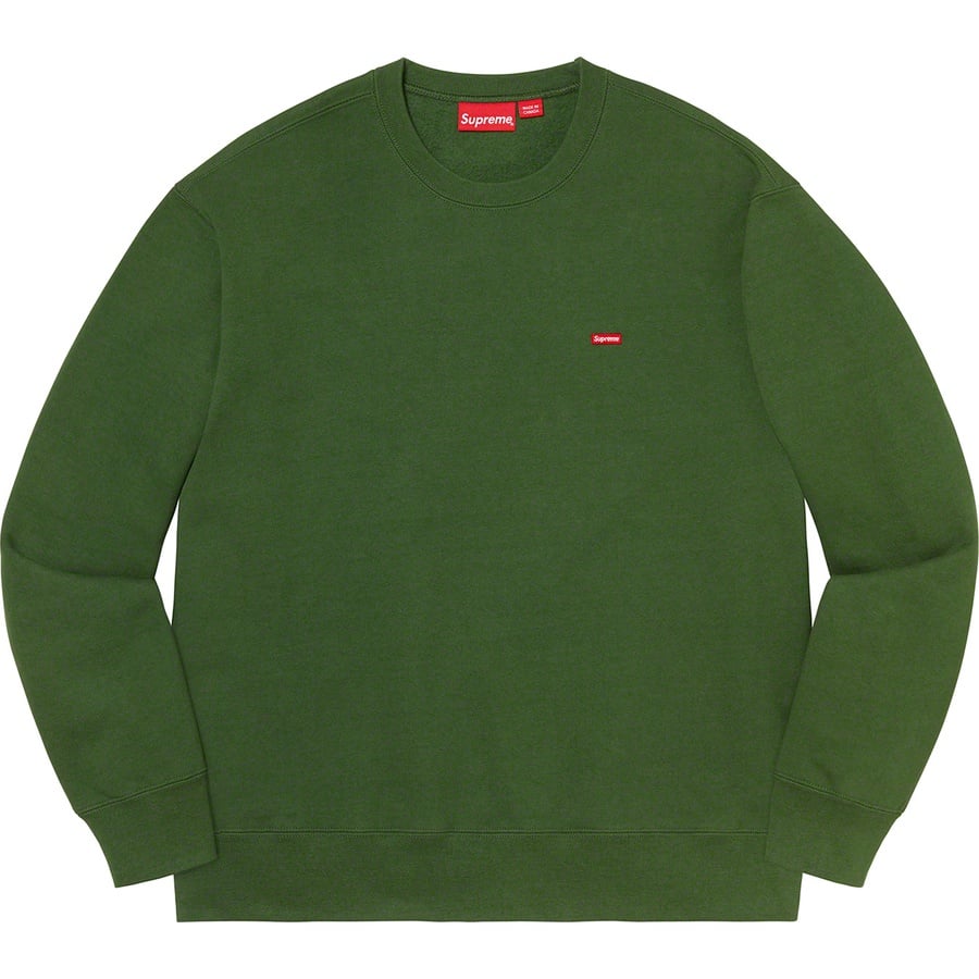 Details on Small Box Crewneck Green from fall winter 2020 (Price is $138)