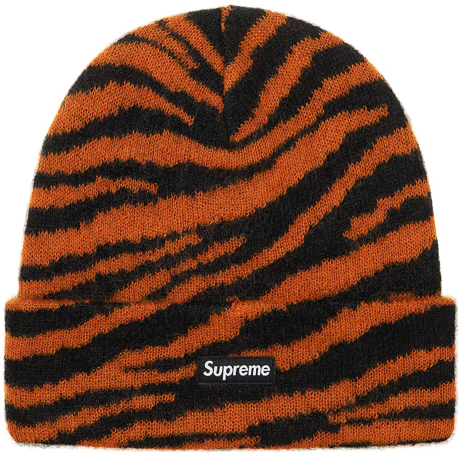Details on Mohair Beanie Tiger Stripe from fall winter 2020 (Price is $40)