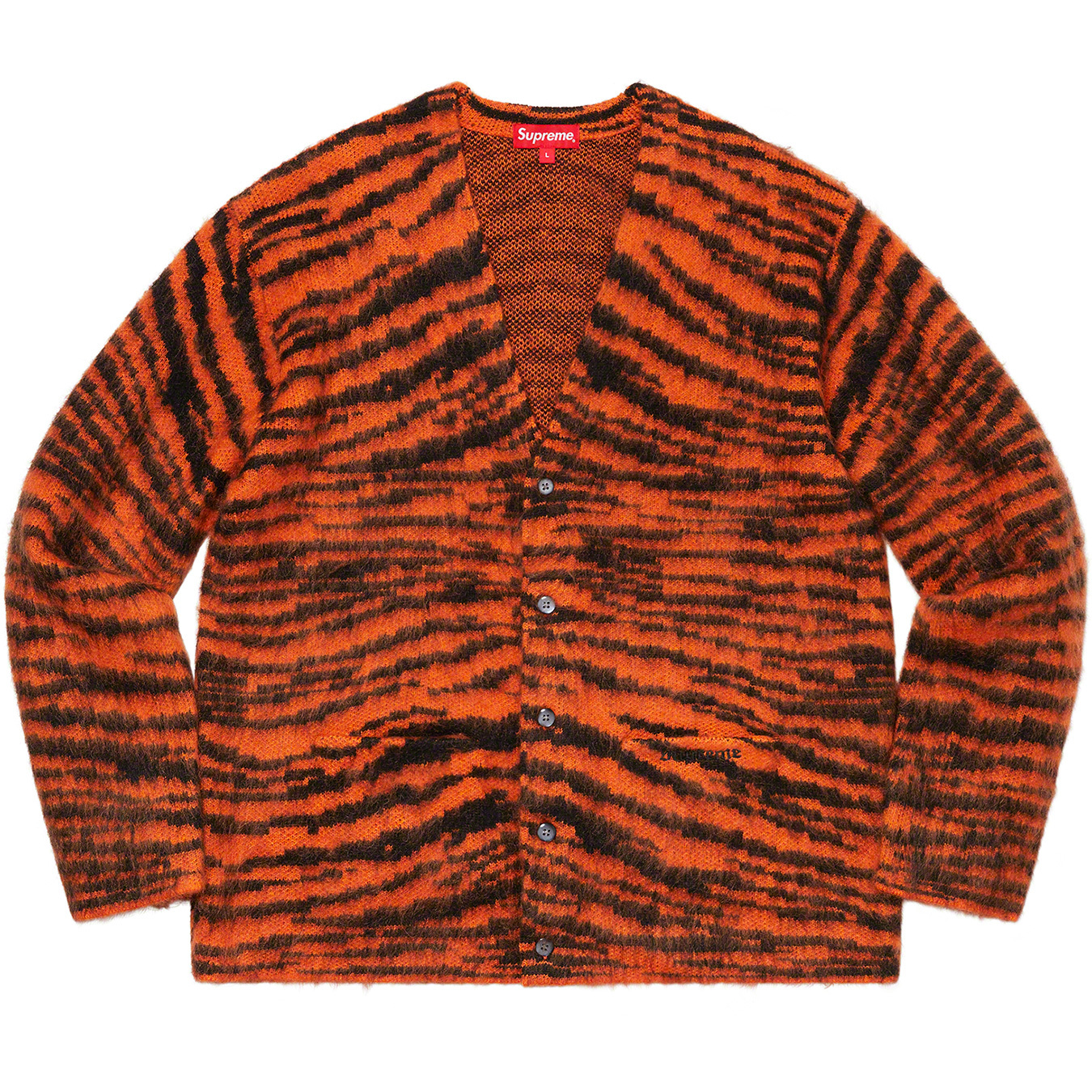 20FW supreme Brushed Mohair Cardigan L 虎-