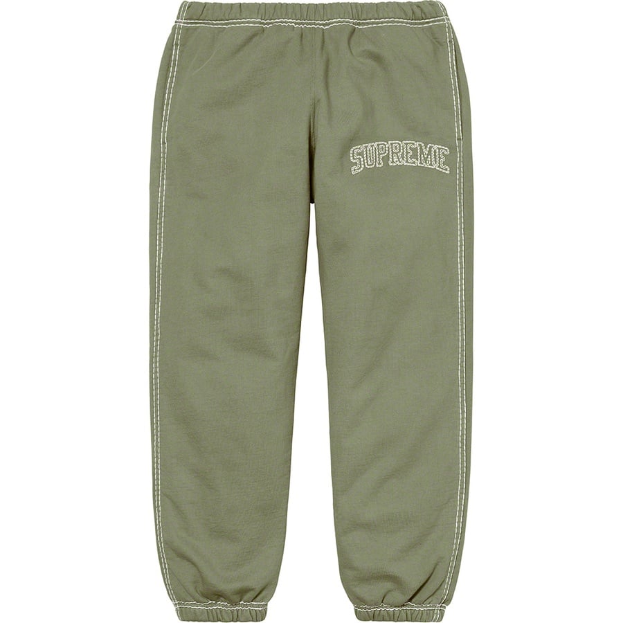 Details on Big Stitch Sweatpant Light Olive from fall winter
                                                    2020 (Price is $148)