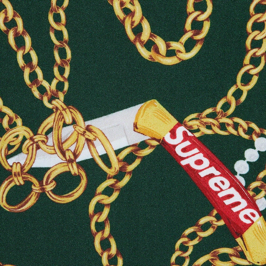 Details on Chains Rayon S S Shirt Dark Green from fall winter
                                                    2020 (Price is $138)