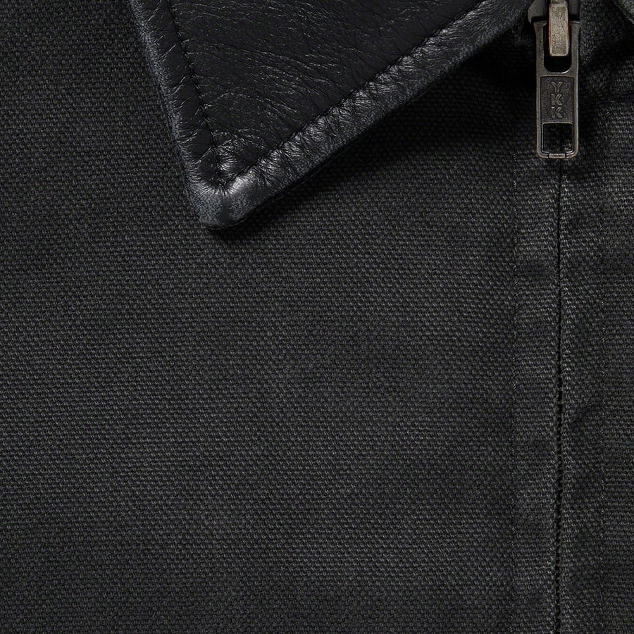 Details on Leather Collar Work Jacket Black from fall winter
                                                    2020 (Price is $198)