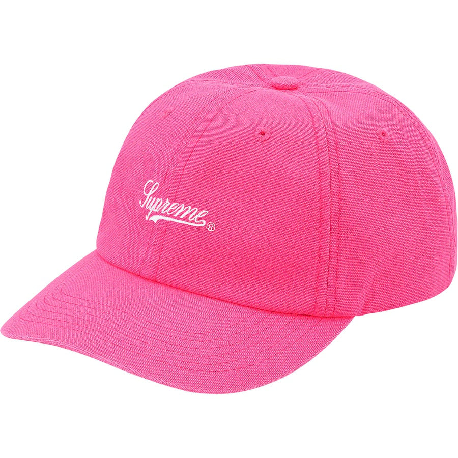 Details on Pigment Print Script Logo 6-Panel Pink from fall winter 2020 (Price is $48)