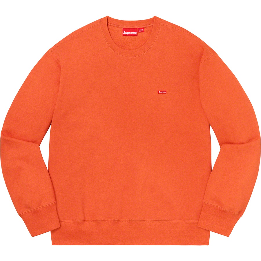 Details on Small Box Crewneck Burnt Orange from fall winter 2020 (Price is $138)