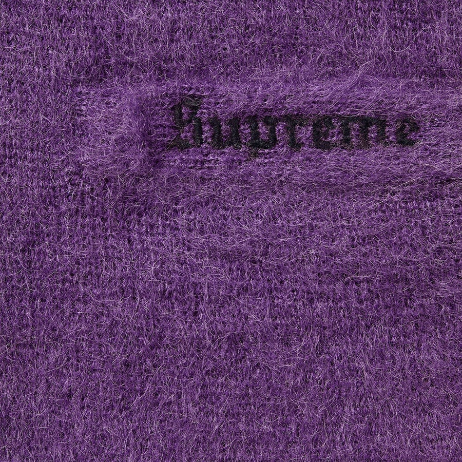 Details on Brushed Mohair Cardigan Purple from fall winter
                                                    2020 (Price is $188)