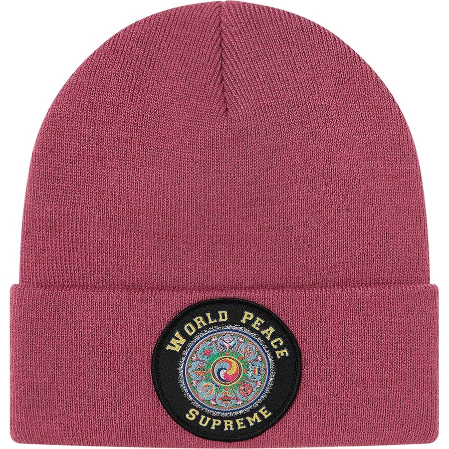 Details on World Peace Beanie Dusty Magenta from fall winter
                                                    2020 (Price is $36)