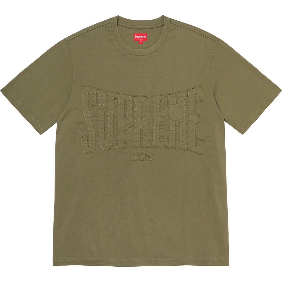 Supreme Cutout Logo S S Top (FW20) - Olive - $78