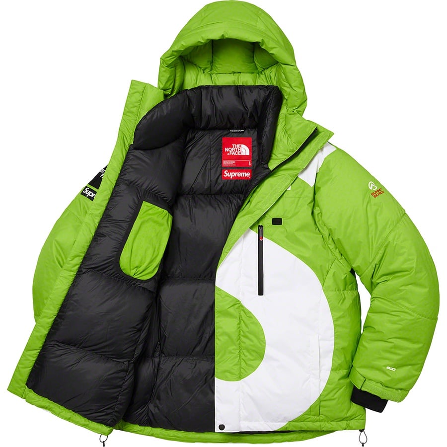 Details on Supreme The North Face S Logo Summit Series Himalayan Parka Lime from fall winter
                                                    2020 (Price is $698)