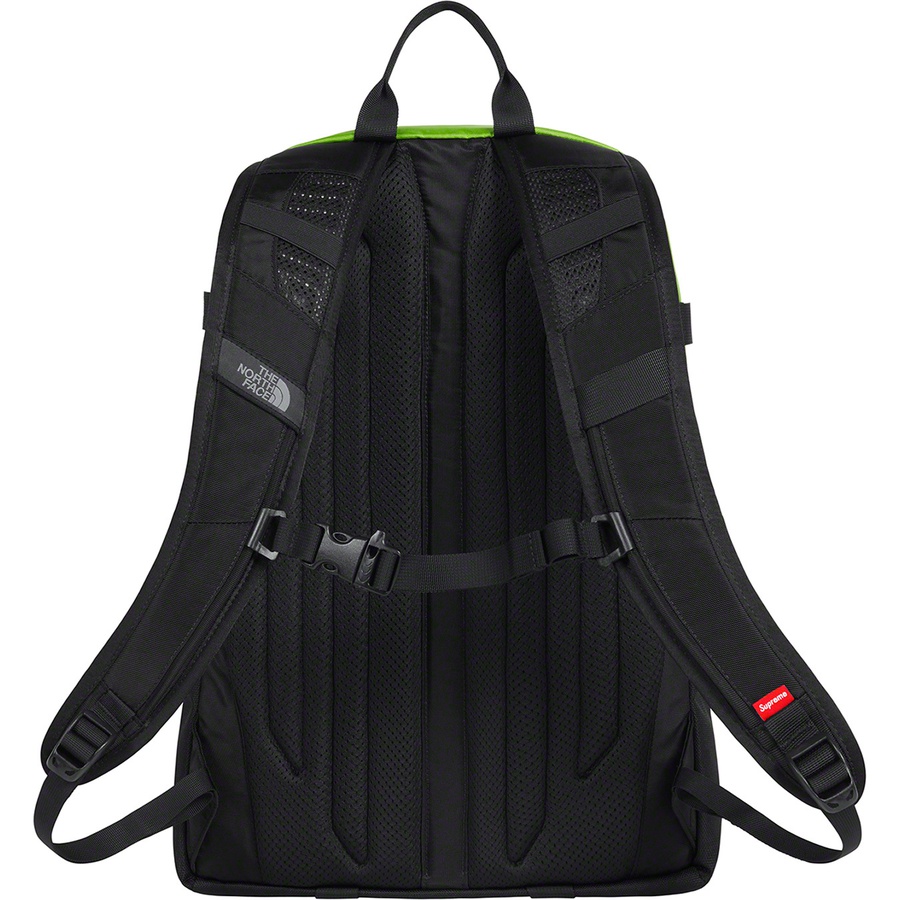 Details on Supreme The North Face S Logo Expedition Backpack Lime from fall winter
                                                    2020 (Price is $158)