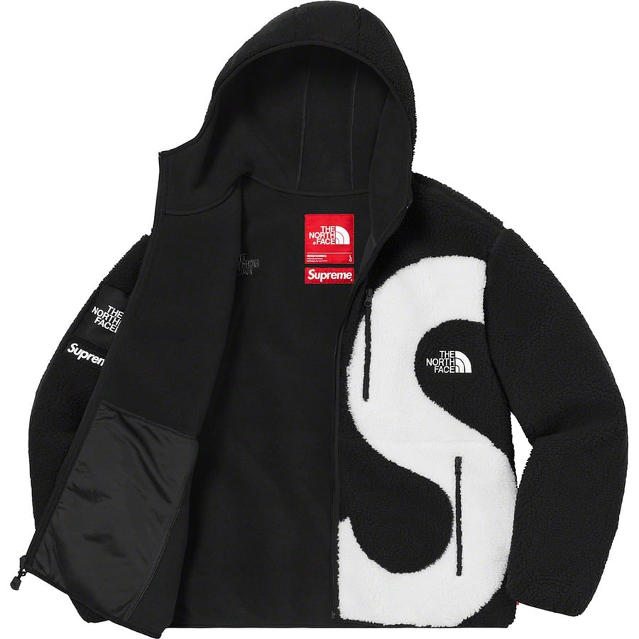 Details on Supreme The North Face S Logo Hooded Fleece Jacket Black from fall winter
                                                    2020 (Price is $298)