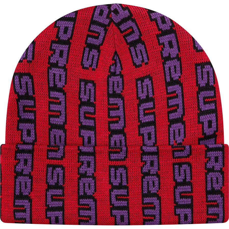 Details on Vertical Logo Beanie Red from fall winter
                                                    2020 (Price is $36)