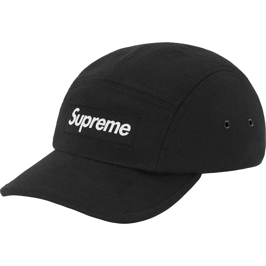 Details on Wool Camp Cap Black from fall winter 2020 (Price is $58)