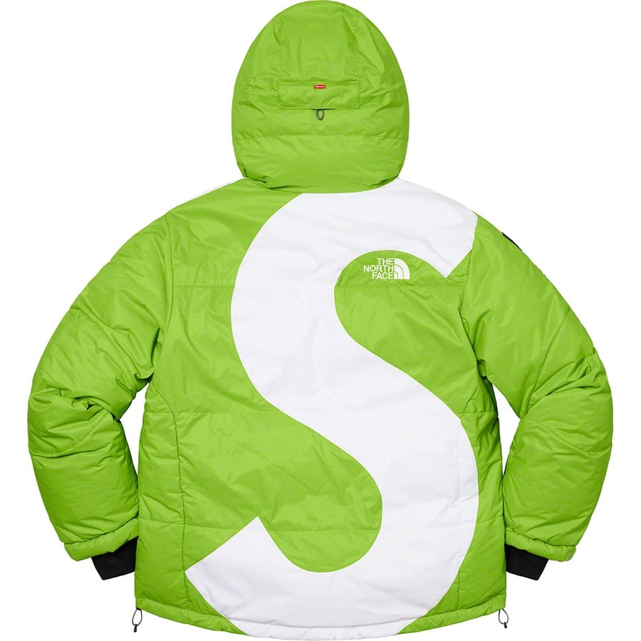 Details on Supreme The North Face S Logo Summit Series Himalayan Parka Lime from fall winter
                                                    2020 (Price is $698)