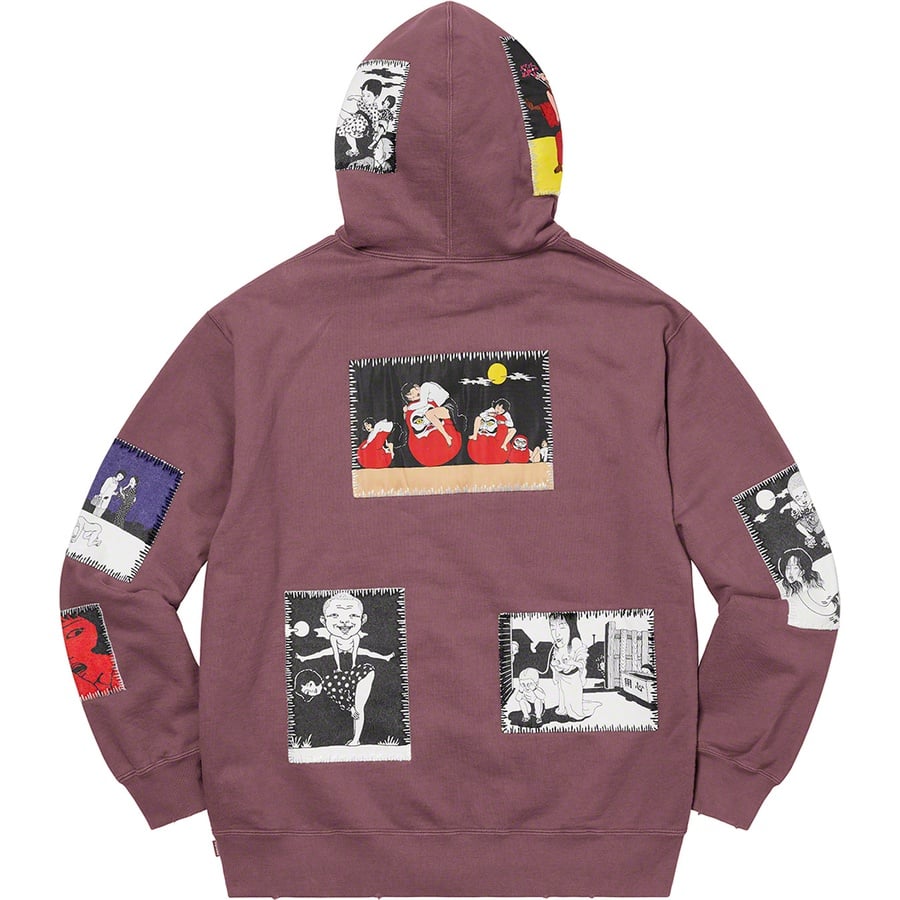 Details on Toshio Saeki Supreme Hooded Sweatshirt Light Purple from fall winter
                                                    2020 (Price is $248)