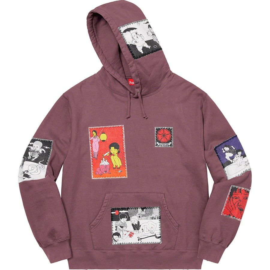 Details on Toshio Saeki Supreme Hooded Sweatshirt Light Purple from fall winter
                                                    2020 (Price is $248)