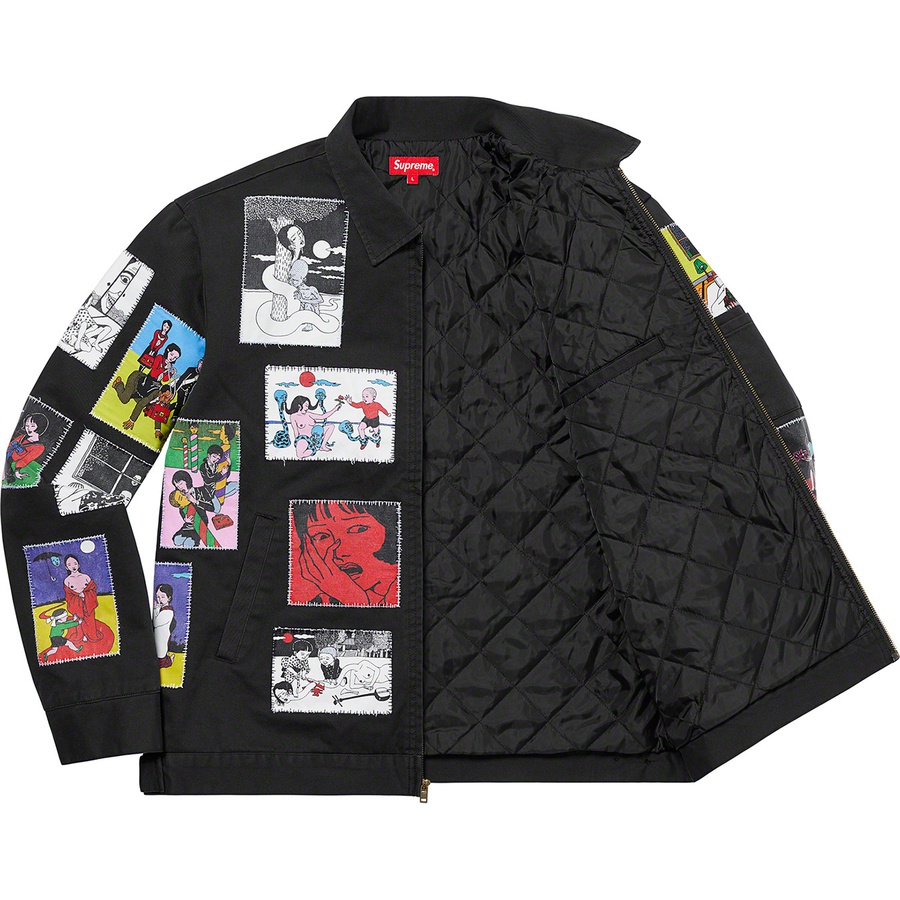 Details on Toshio Saeki Supreme Work Jacket Black from fall winter
                                                    2020 (Price is $358)
