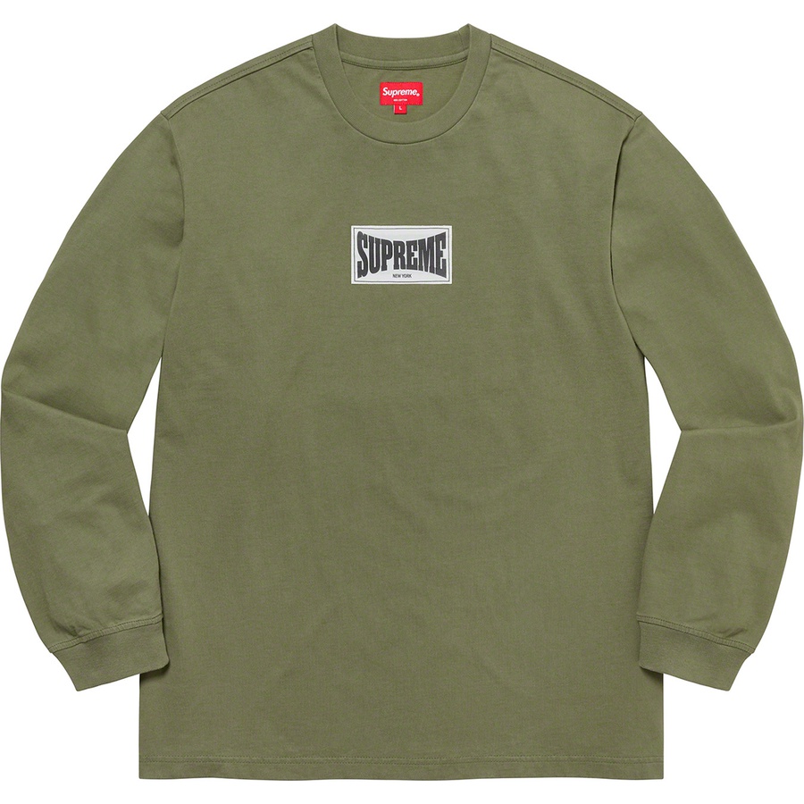 Details on Woven Label L S Top Olive from fall winter
                                                    2020 (Price is $68)