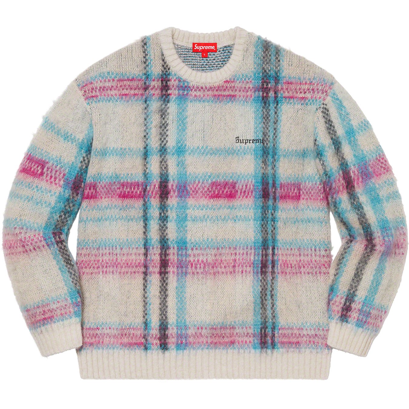 Supreme Brushed Plaid Sweater