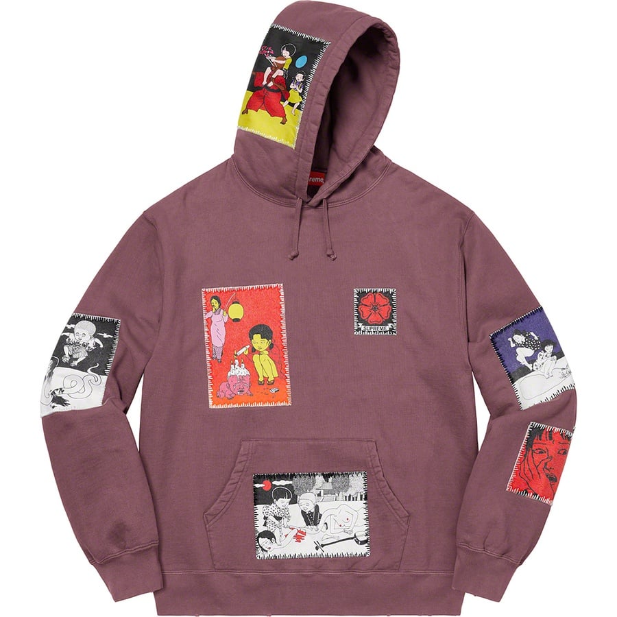 Details on Toshio Saeki Supreme Hooded Sweatshirt Light Purple from fall winter
                                                    2020 (Price is $248)