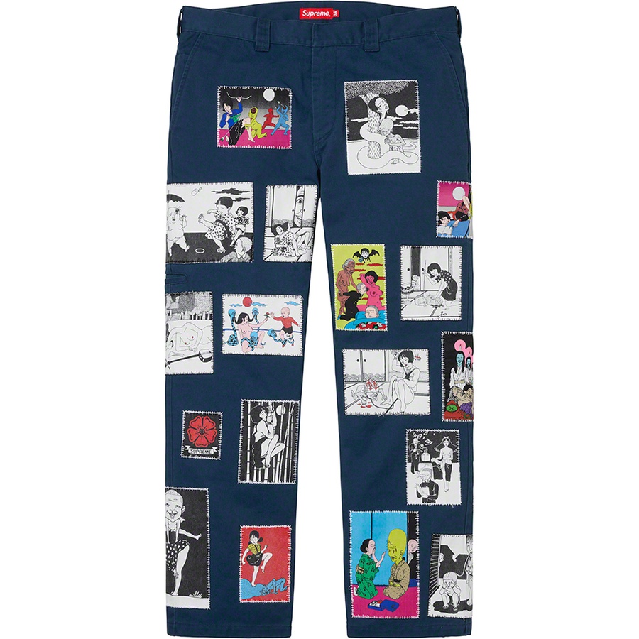 Details on Toshio Saeki Supreme Work Pant Navy from fall winter
                                                    2020 (Price is $258)