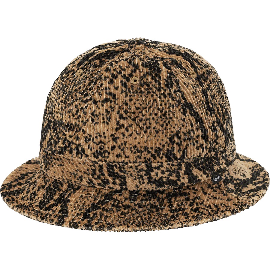 Details on Snakeskin Corduroy Bell Hat Tan from fall winter 2020 (Price is $54)