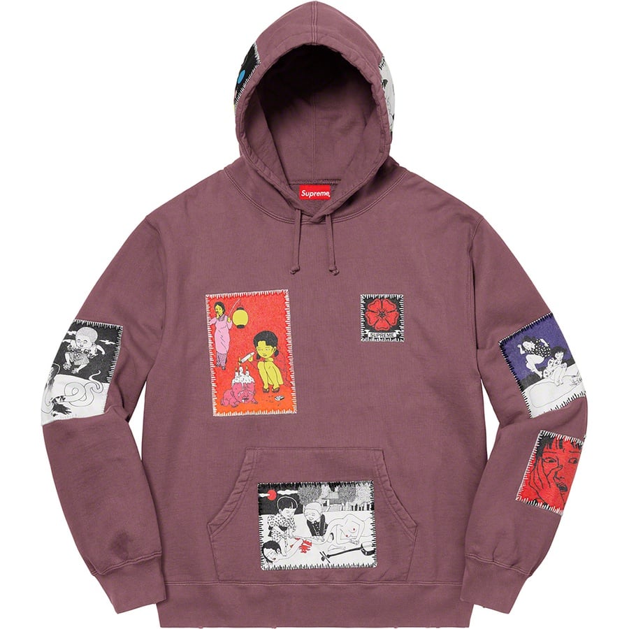 Details on Toshio Saeki Supreme Hooded Sweatshirt Light Purple from fall winter
                                                    2020 (Price is $248)