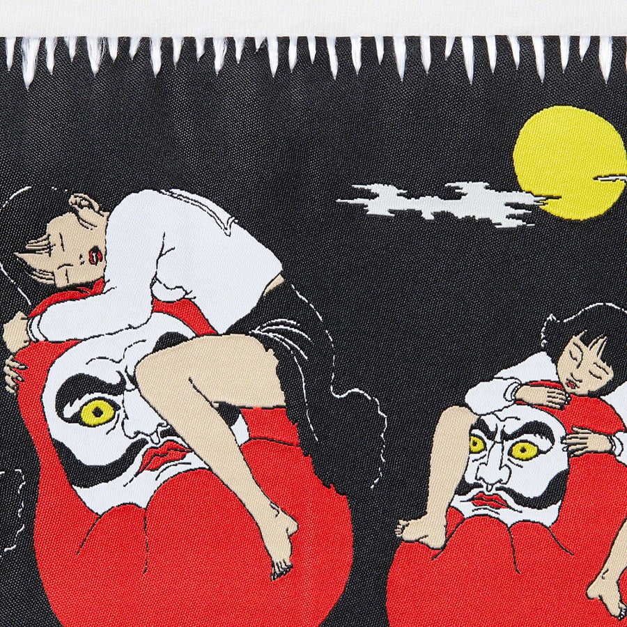 Details on Toshio Saeki Supreme Hooded Sweatshirt White from fall winter
                                                    2020 (Price is $248)