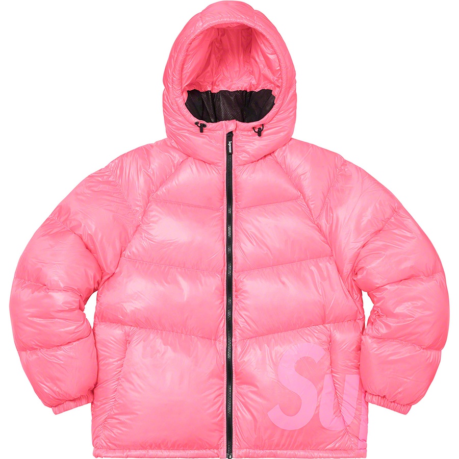 Details on Hooded Down Jacket Pink from fall winter 2020 (Price is $358)
