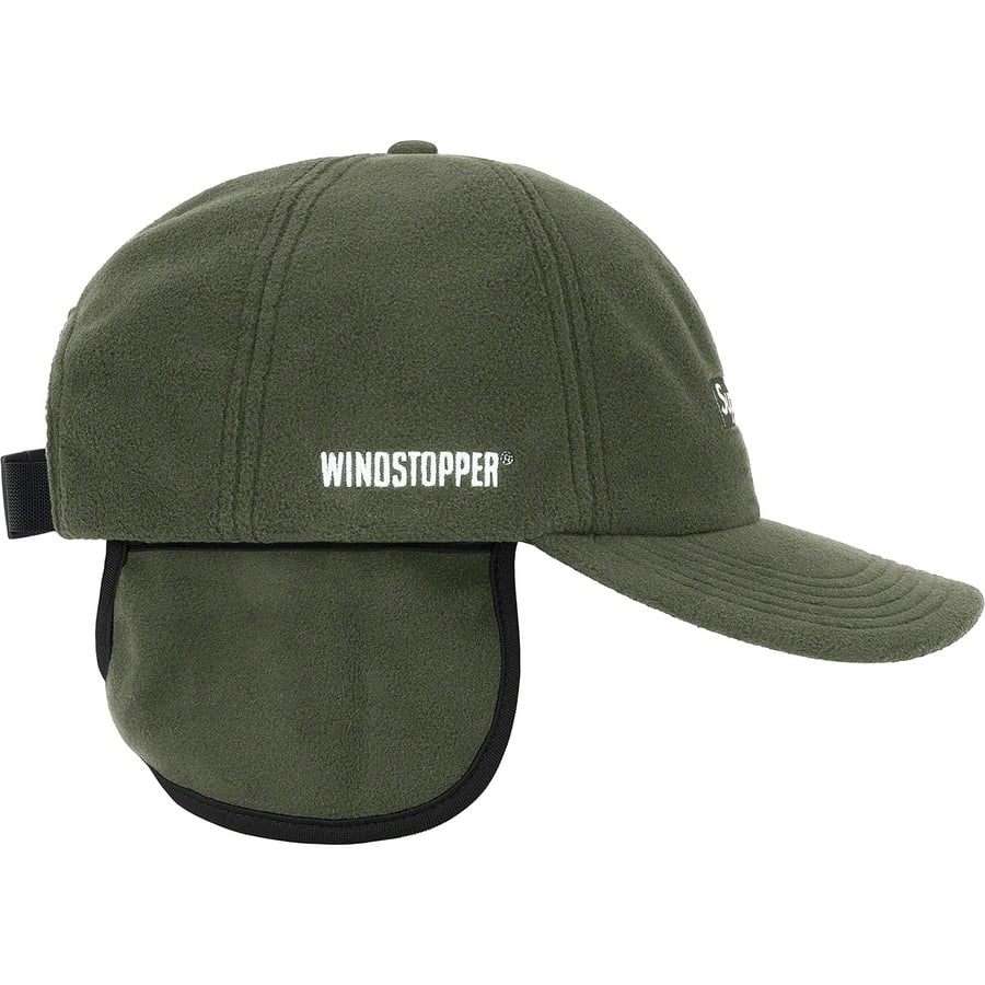 Details on WINDSTOPPER Small Box Earflap 6-Panel Olive from fall winter 2020 (Price is $58)