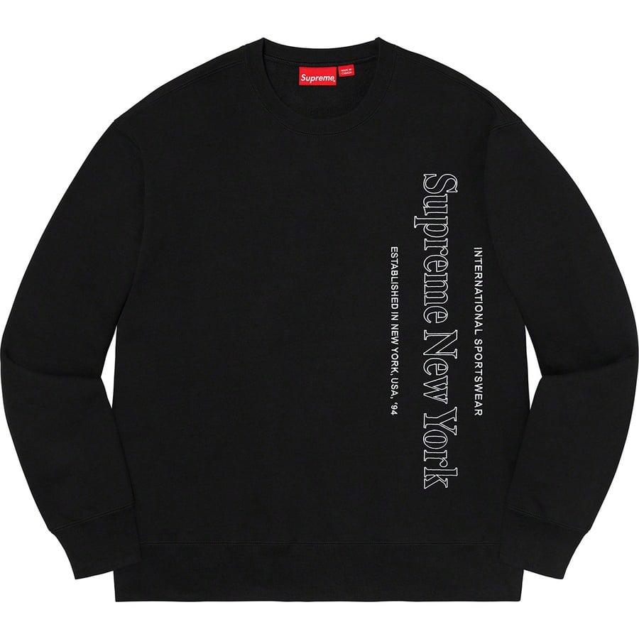 Details on Side Logo Crewneck Black from fall winter
                                                    2020 (Price is $148)