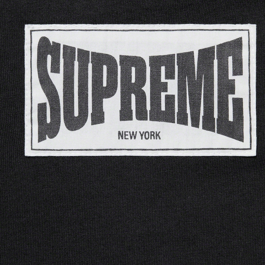 Supreme Woven Label L S Top (FW20) - Black - $68