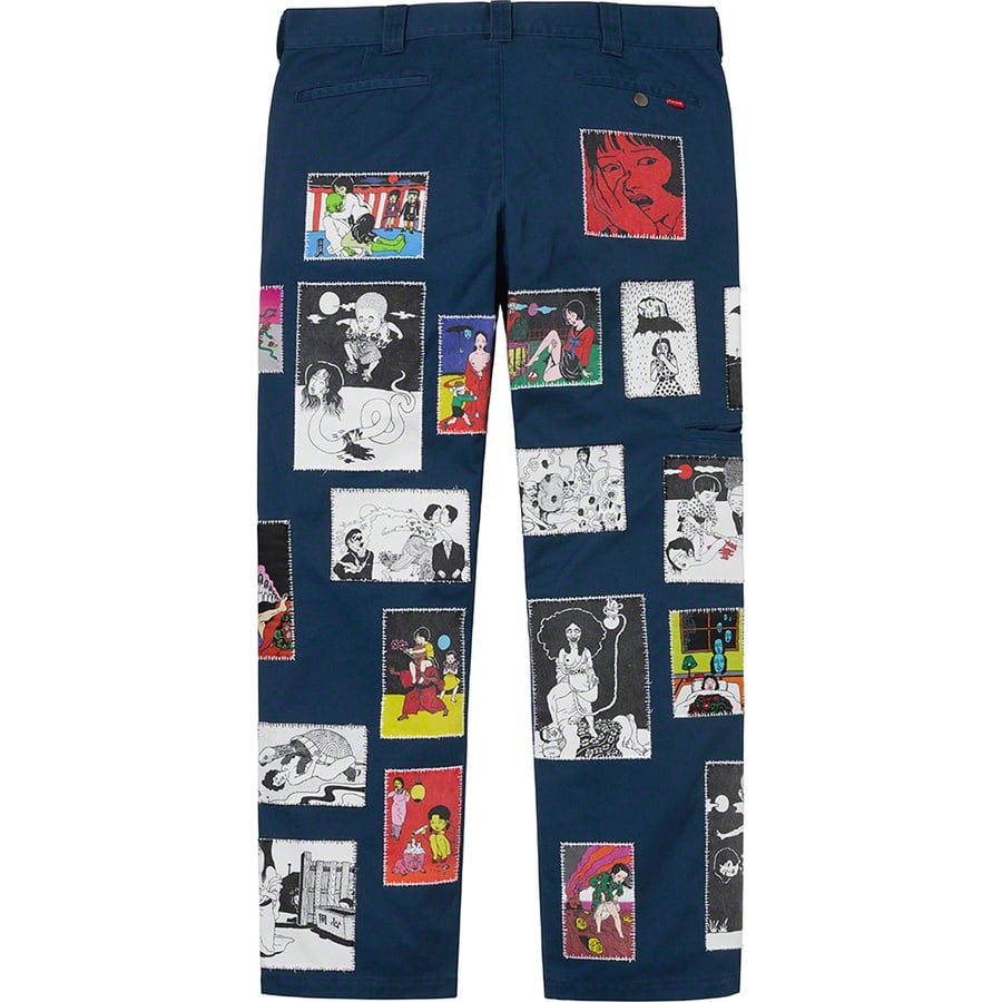 Details on Toshio Saeki Supreme Work Pant Navy from fall winter
                                                    2020 (Price is $258)