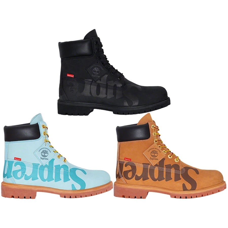 Supreme Supreme Timberland Big Logo 6-Inch Premium Waterproof Boot for fall winter 20 season