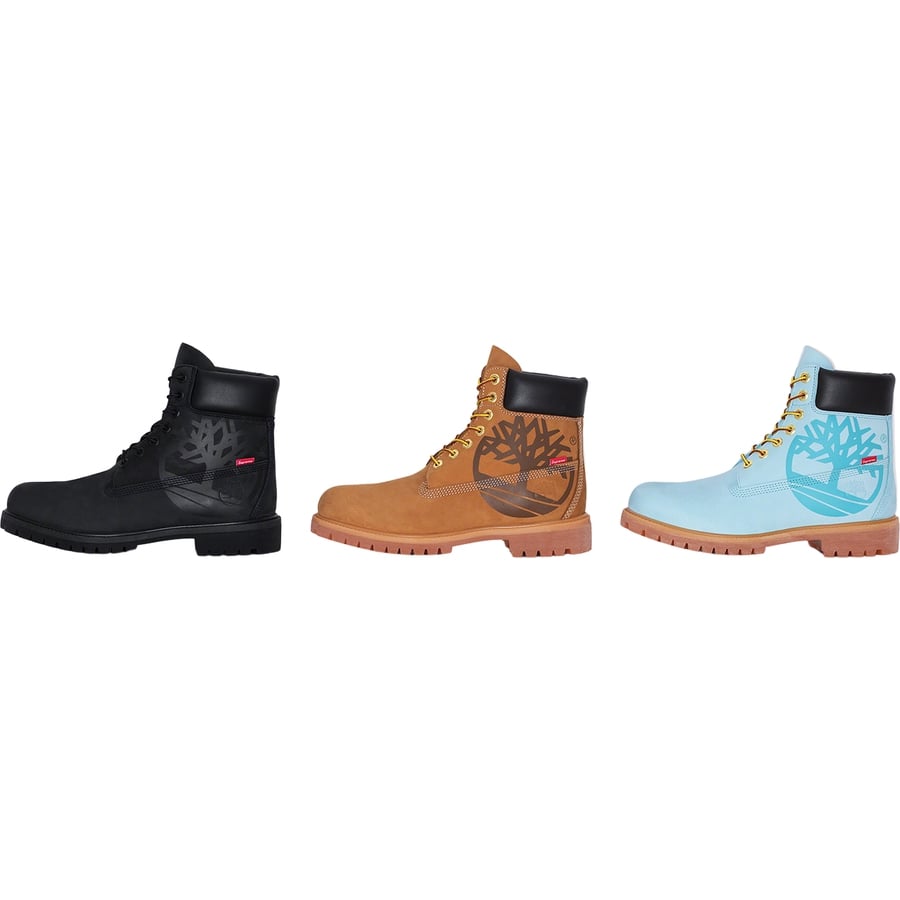 Details on Supreme Timberland Big Logo 6-Inch Premium Waterproof Boot  from fall winter
                                                    2020 (Price is $248)