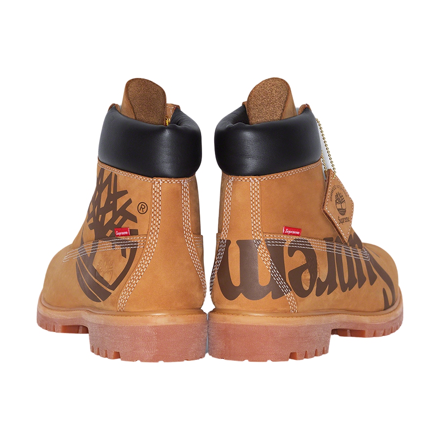Details on Supreme Timberland Big Logo 6-Inch Premium Waterproof Boot  from fall winter
                                                    2020 (Price is $248)