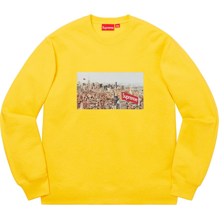 Details on Aerial Crewneck Lemon from fall winter
                                                    2020 (Price is $148)