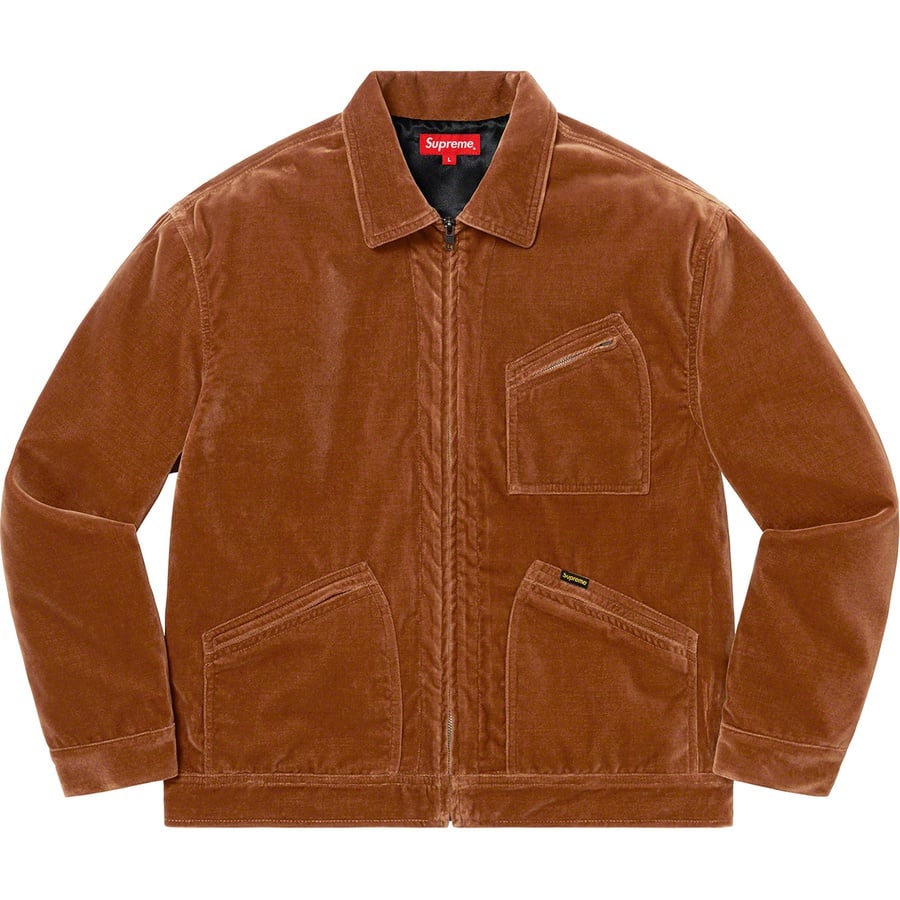 20aw L supreme velvet work jacket-