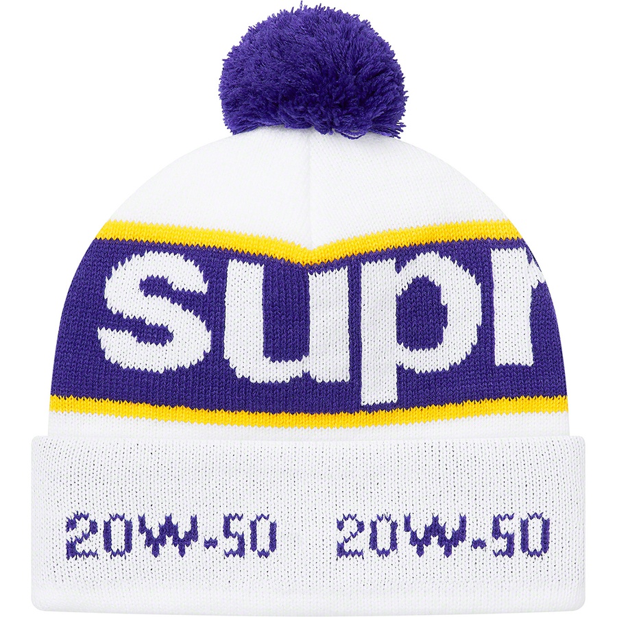 Details on Garage Beanie White from fall winter
                                                    2020 (Price is $36)