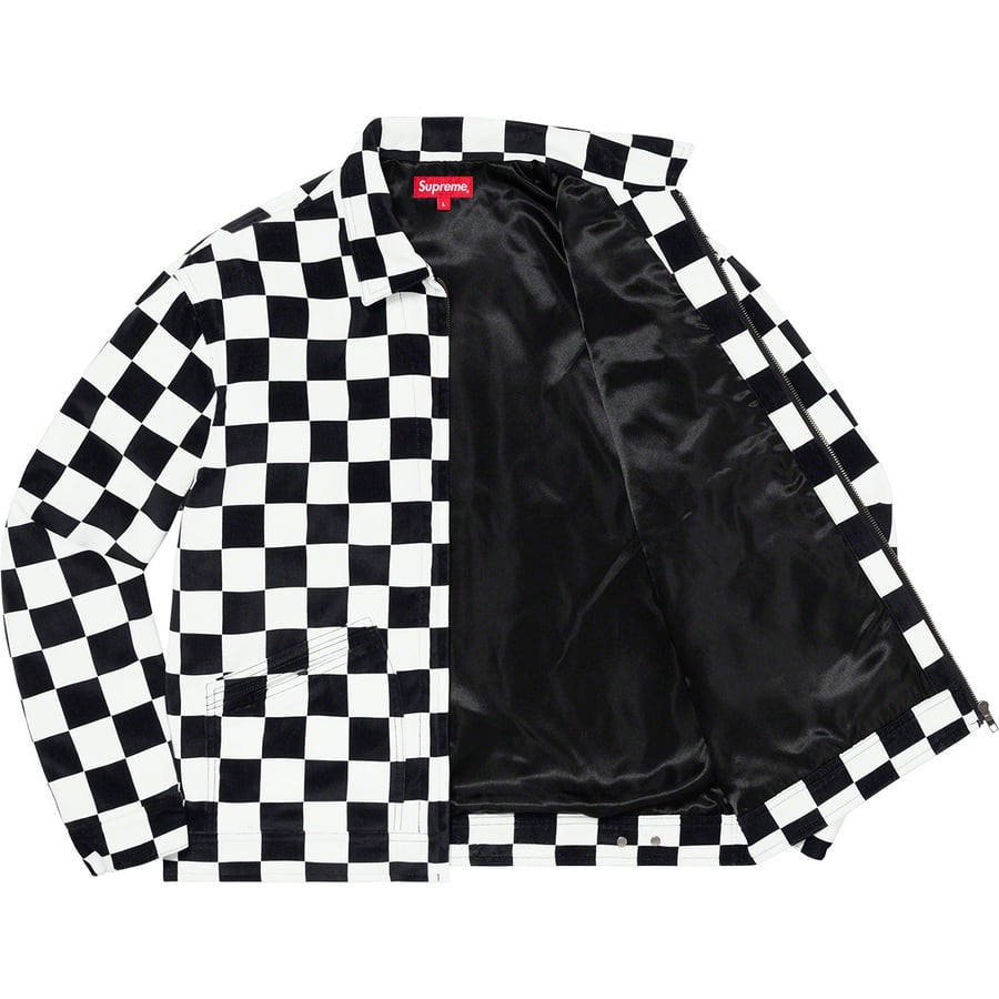 Details on Velvet Work Jacket Checkerboard from fall winter
                                                    2020 (Price is $288)