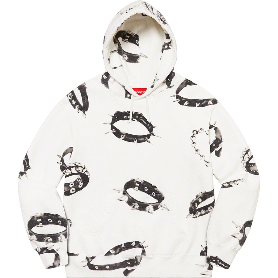 Details on Studded Collars Hooded Sweatshirt White from fall winter
                                                    2020 (Price is $168)