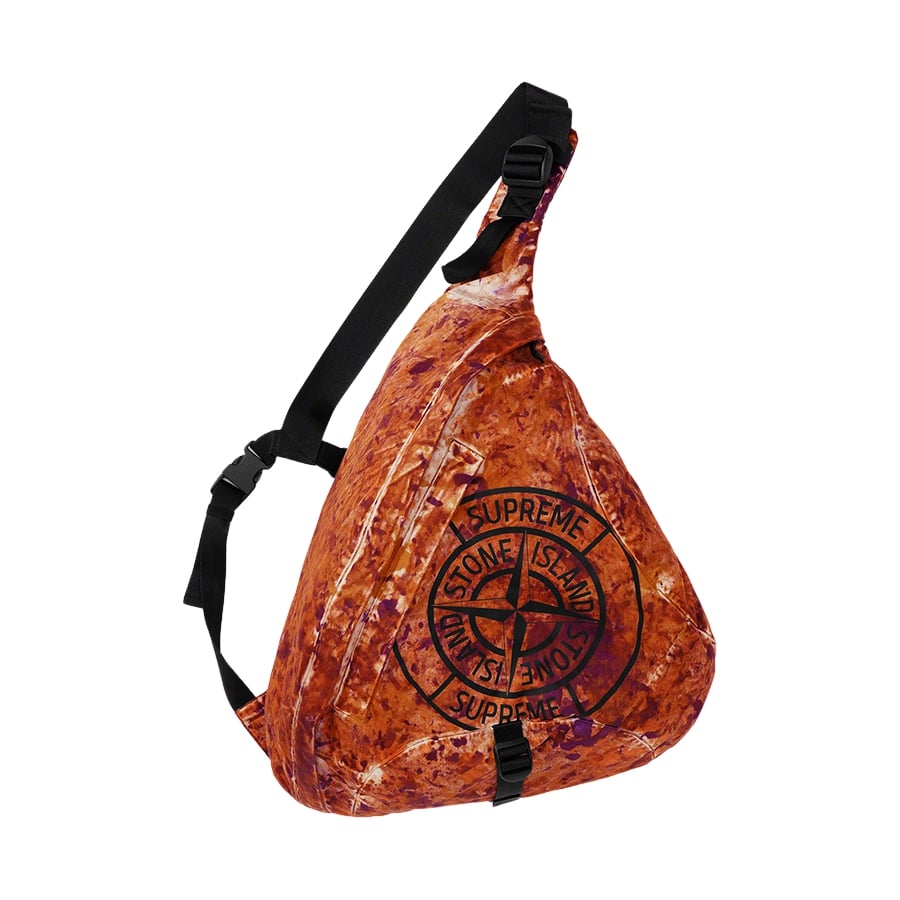 Supreme Supreme Stone Island Painted Camo Nylon Shoulder Bag releasing on Week 13 for fall winter 2020